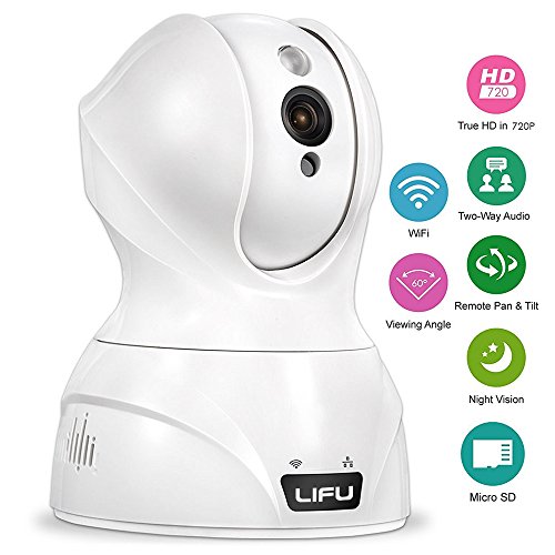 Wireless ip camera, lifu 1280 x 720p home security surveillance h…
