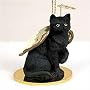 BLACK CAT Tiny Angel Ornament TINY FIGURINE Resin CTA49