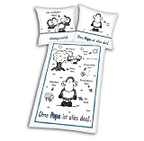 Produkt-Bild: sheepworld Bettw&auml;sche 40551 "Ohne Papa ist alles doof."