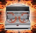 Cal Flame 32 Inch Convection Charcoal Grill Built-In