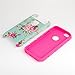 iPhone 6 Plus Case, Vogue shop Anchor Design Hybrid High Impact Heavy Duty Dual Layer Hard PC Outer Shell with Soft Rubber Inner Armor Defender Case Cover for Apple iPhone 6 Plus 5.5 Inch (peony Rose)