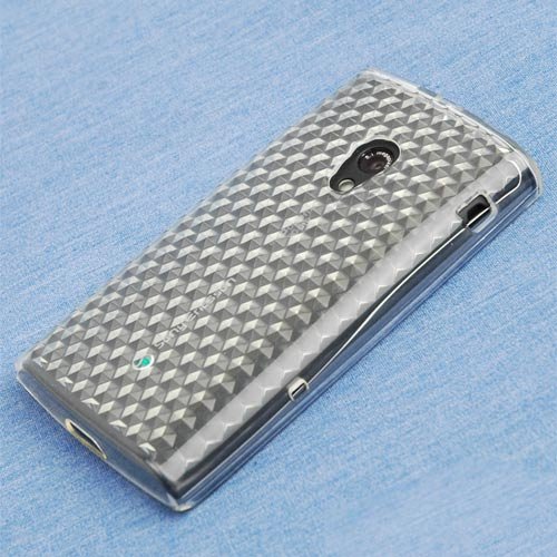 TPUケース for Xperia SO-01B(クリア・ダイヤパターン)