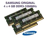 Produkt-Bild: Samsung 16GB Quad Channel Kit (4x 4GB, 204 pin, DDR3-1066, PC3-8500, SO-DIMM) (inkl. Papier MwSt.-Rechnung per Post)