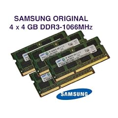 Samsung 16GB Quad Channel Kit (4x 4GB, 204 pin, DDR3-1066, PC3-8500, SO-DIMM) (inkl. Papier MwSt.-Rechnung per Post)