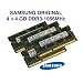Samsung 16GB Quad Channel Kit (4x 4GB, 204 pin, DDR3-1066, PC3-8500, SO-DIMM) (inkl. Papier MwSt.-Rechnung per Post)