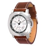 Low Price Field Stream Mens Outdoorsman Gray Leather Strap Watch F173GWSB