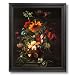 Solid Wood Black Framed Rose Flowers Daisy Butterfly Contemporary Pictures Art Print
