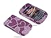 Smile Case Heart Bling Rhinestone Crysal Jeweled Snap on Full Cover Case for Blackberry Curve 8520 8530 9300 (8520-Bling Purple Hearts) thumb
