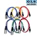 6 3ft COLOR XLR M RCA Patch Cable 3' GLS Audio