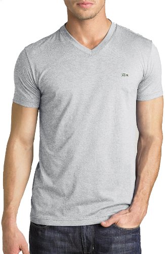 Lacoste Men’s Short Sleeve V-Neck Pima Cotton T-Shirt