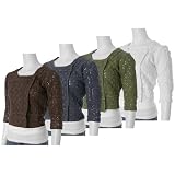 Cute Options Crochet Square Neck Cropped Sweater