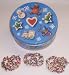 Gourmet Food : Scott's Cakes 1 lb. Dark Chocolate Covered Pretzel with Chocolate Chips & Jimmies in a Christmas Cookie Tin