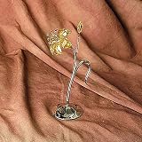 Godinger AMBER CRYSTAL FACETED FLOWER