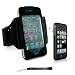Search : Extreme Sports Exercise Stretchy Black Armband with 8 Secure Adjustable Sizes ( Adjustable from 11 inches up to 19 Inches ) for Apple iPhone 4 , 4th Generation, 4th Gen compatible with 16GB / 32GB - HD Print + 4-inch eBigValue (TM) Determination Hand Strap Key Chain + Includes a Apple iPhone 4 INVISIBLE FULL BODY / SCREEN PROTECTOR Anti Glare Screen Protector Guard, Protects the Front and Back of your iPhone!!