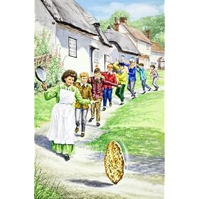 Ladybird Book PRINT, The Big Pancake, 11.7" x 16.5" (A3) - THIS IS A PRINT NOT A BOOK