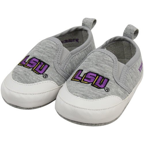 LSU Tigers Infant Ash Pre-Walk Shoes (4)