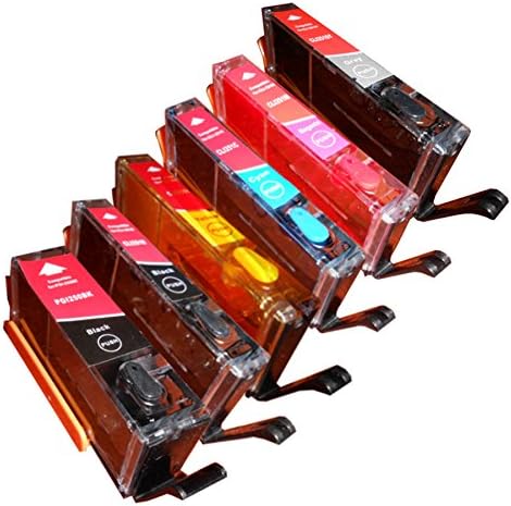 paper2eat Multipack of 6 Edible Ink Cartridges (PGI-250XL BK + CLI-251XL C/M/Y/Bk/GY)