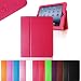Fintie (Hot Pink) Folio Leather Case Cover for iPad 4th Generation With Retina Display, the New iPad 3 & iPad 2 (Built-in magnet for sleep / wake feature)-9 color options