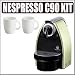 Nespresso D90 Essenza Coffeemaker Gold With Glass Set