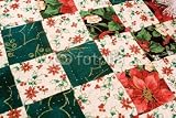 Wallmonkeys Peel and Stick Wall Decals - Christmas Quilt - Removable Graphic