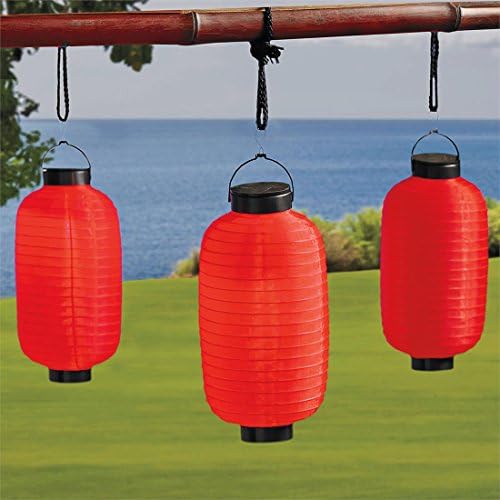 Brylanehome Set Of 4 Solar Hanging Lanterns