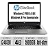 HP Thin and Light EliteBook Premium Build G1 14-Inch Anti-Display Notebook with Intel Core Processor / 4GB Memory / Intel HD Graphics 4400 / Bluetooth / UPTO 15 Hours Run Time/ Windows 7 Professional 64-Bit / Windows 8 Pro downgrade / only 3.7lb / Black (i3/4G/500G)