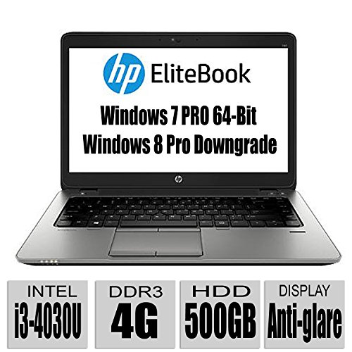HP Thin and Light EliteBook Premium Build G1 14-Inch Anti-Display Notebook with Intel Core Processor / 4GB Memory / Intel HD Graphics 4400 / Bluetooth / UPTO 15 Hours Run Time/ Windows 7 Professional 64-Bit / Windows 8 Pro downgrade / only 3.7lb / Black (i3/4G/500G) HP Thin and Light EliteBook Premium Build G1 14-Inch Anti-Display Notebook with Intel Core Processor / 4GB Memory / Intel HD Graphics 4400 / Bluetooth / UPTO 15 Hours Run Time/ Windows 7 Professional 64-Bit / Windows 8 Pro downgrade / only 3.7lb / Black (i3/4G/500G)