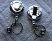 Chrome Color Retractable Reel Key-ID-Badge-Belt Clip Chain Holder