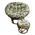 46" Papasan Cushion Fabric: Solid Twill - Grape