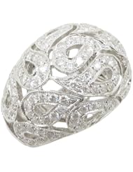 14k White Gold  2.83ctw Diamond Cocktail Ring LR1860 Size 7.5