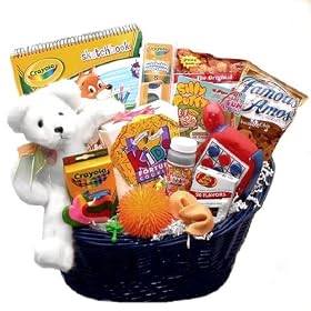 Kids Activity Basket - Great Hanukkah, Christmas, Holiday or Birthday Gift Idea for Children