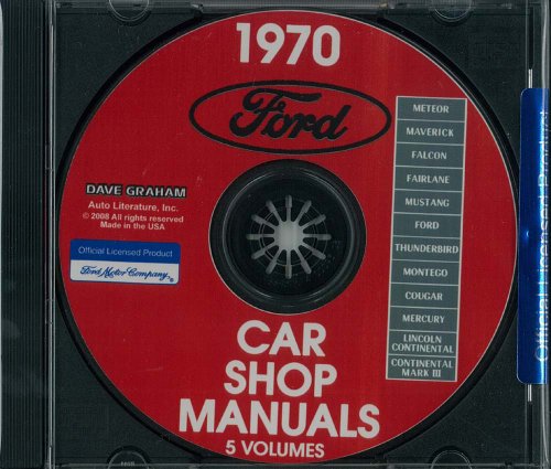 1970 FORD LTD MUSTANG T-BIRD etc Service Manual CD