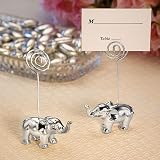 Chrome Elephant Place Card Holders (Set of 12)