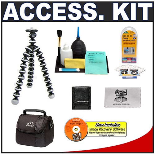 Photo: Joby GP1 00EN Gorillapod Flexible Tripod + Cameta DPS 01 Camera Care Package   for Point and Shoot Digital Cameras including Canon Powershot, Fuji Finepix, Kodak EasyShare, Nikon Coolpix, Olympus Stylus, and Sony Cybershot