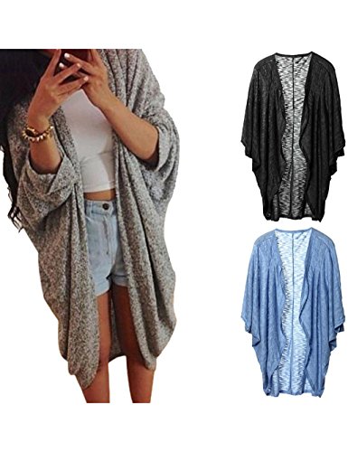 OVERMAL Womens Casual Oversized Knit Sleeve Sweater Coat