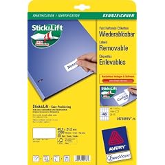 Avery Zweckform Wiederabl�sbare-Etiketten weiss, 45,7x21,2mm, 1200 Etiketten