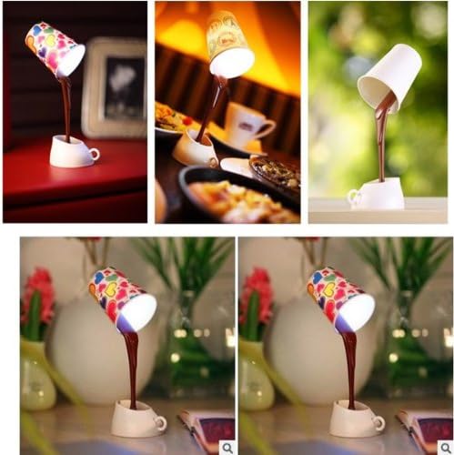 LED Coffee Lamp Cup USB Battery Dual Night Light DIY Table Lamp