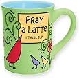 Enesco Faith and Grace Mug by Gregg Gift, Pray a Late, 4.5-Inch