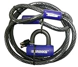 Brinks 185-67607-4 5/8 X 7' Flexweave Cable with Mini U-Bar and Lock-Max Security