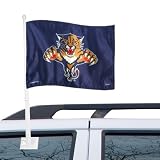 NHL Florida Panthers 11" x 15" Navy Blue Car Flag