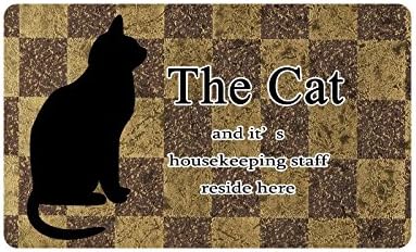 Wolf Anton Cat Animal Custom Outdoor/Indoor Neoprene Rubber Doormat Colorful