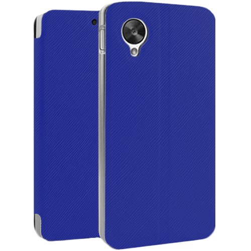 YESOO Motorola Moto G Google Phone Unique Suction Cup Closure PU Leather Case With Flip Stand Protective Cover And Soft Interior (YESOO Retail Packaging) (Blue)