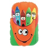 Crayon Smiley Box Mylar Balloon