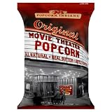 Popcorn, Indiana Brand Movie Theater Buttered Popcorn, 7.5-Ounce Bags (Pack of 12)
