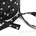 100% Cotton Black Eyelet Tape, Sold by the Yard, Made in Italy