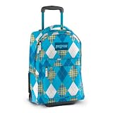 JanSport Classic SuperBreak Wheeled Backpack, Calypso Blue Argyle