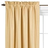 Eclipse Devon Faux Silk Absolute Zero Window Panel - Wheat (42 x 63