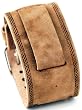 Nemesis FIN-B Wide Tan Leather Cuff Wrist Watch Band