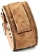 Nemesis FIN-B Wide Tan Leather Cuff Wrist Watch Band
