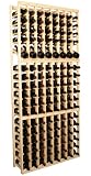 136 Bottle Wine Cellar Rack with Display (Ponderosa Pine)